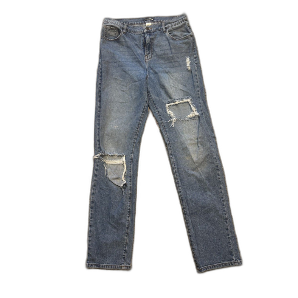 Fashion Nova Tall distressed high rise jeans size 13